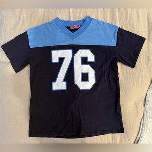 Edikted Kids Blue and Black Jersey with Number 76